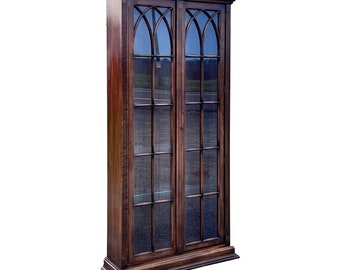 Solid Cherry Georgian Style Display Cabinet