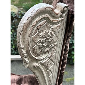 Carved Country French Wingback Chair image 5