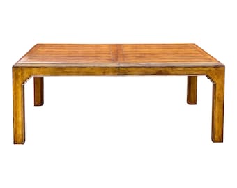 Century Furniture Rustic European Campaign Style Dining Table