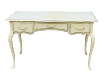 Ethan Allen Legacy Collection Paint Decorated French Writing Desk