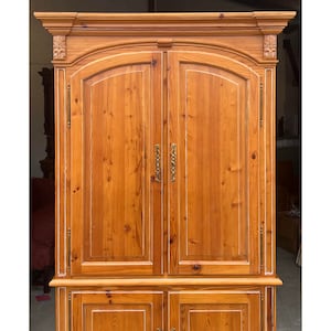 Made in Spain Carved Pine Armoire image 4