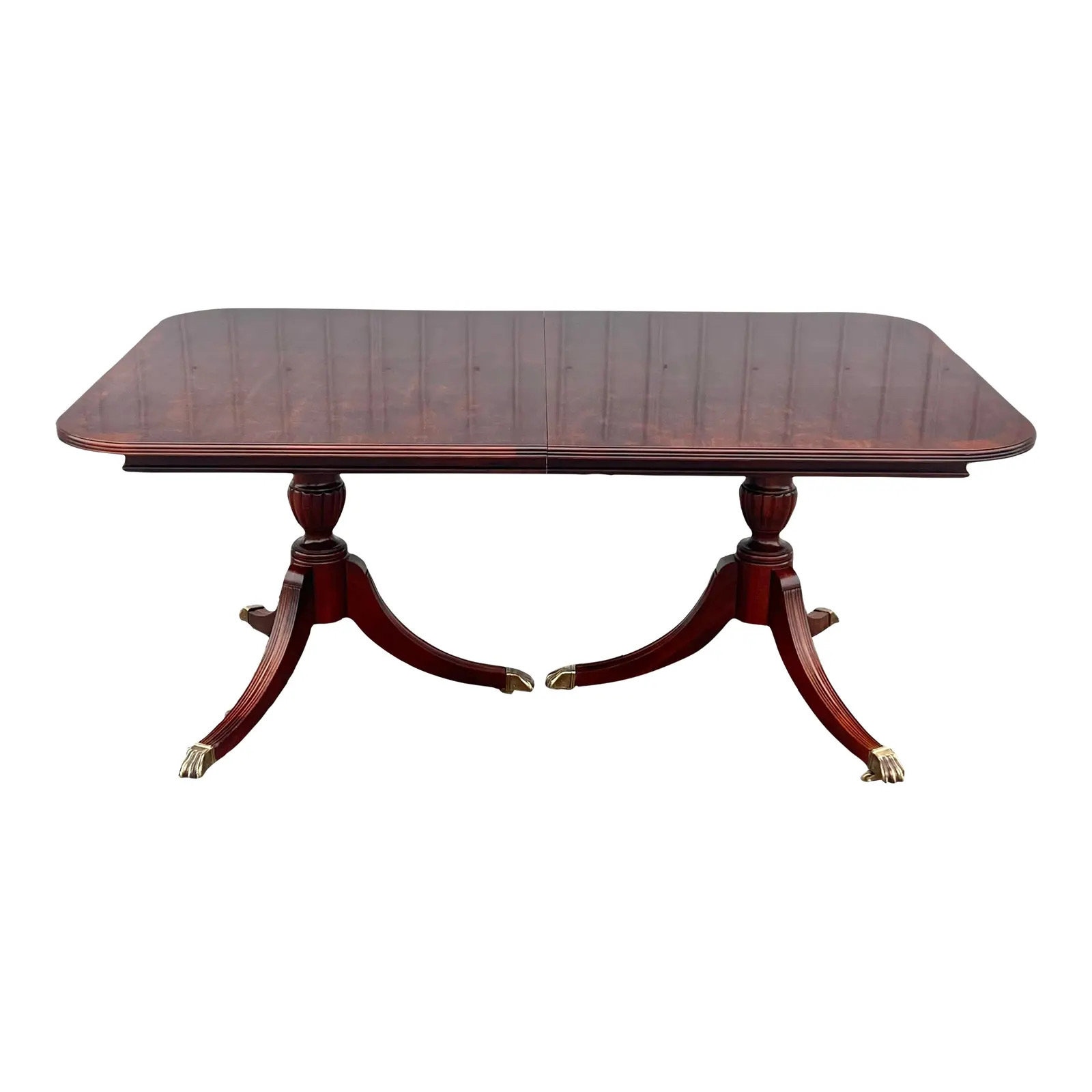 Thomasville Double Pedestal Mahogany Regency Dining Table