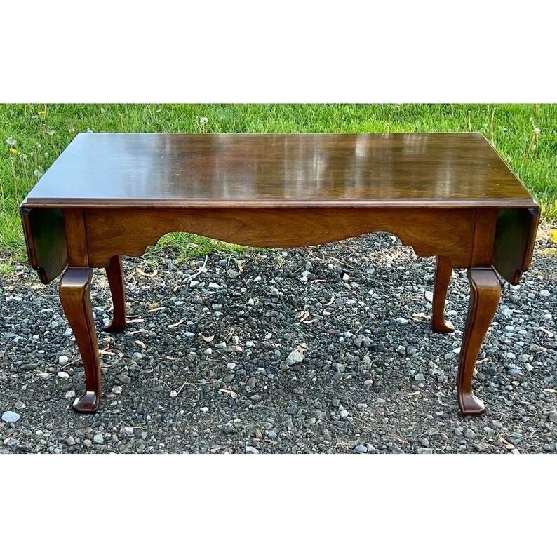 Statton Oldtowne Cherry Drop Leaf Coffee Table Etsy