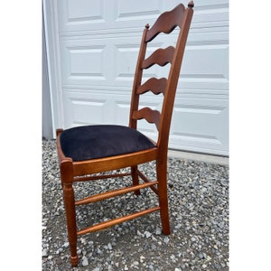 Bermex Made in Canada Ladderback Farmhouse Dining Chairs Set of 6 image 4