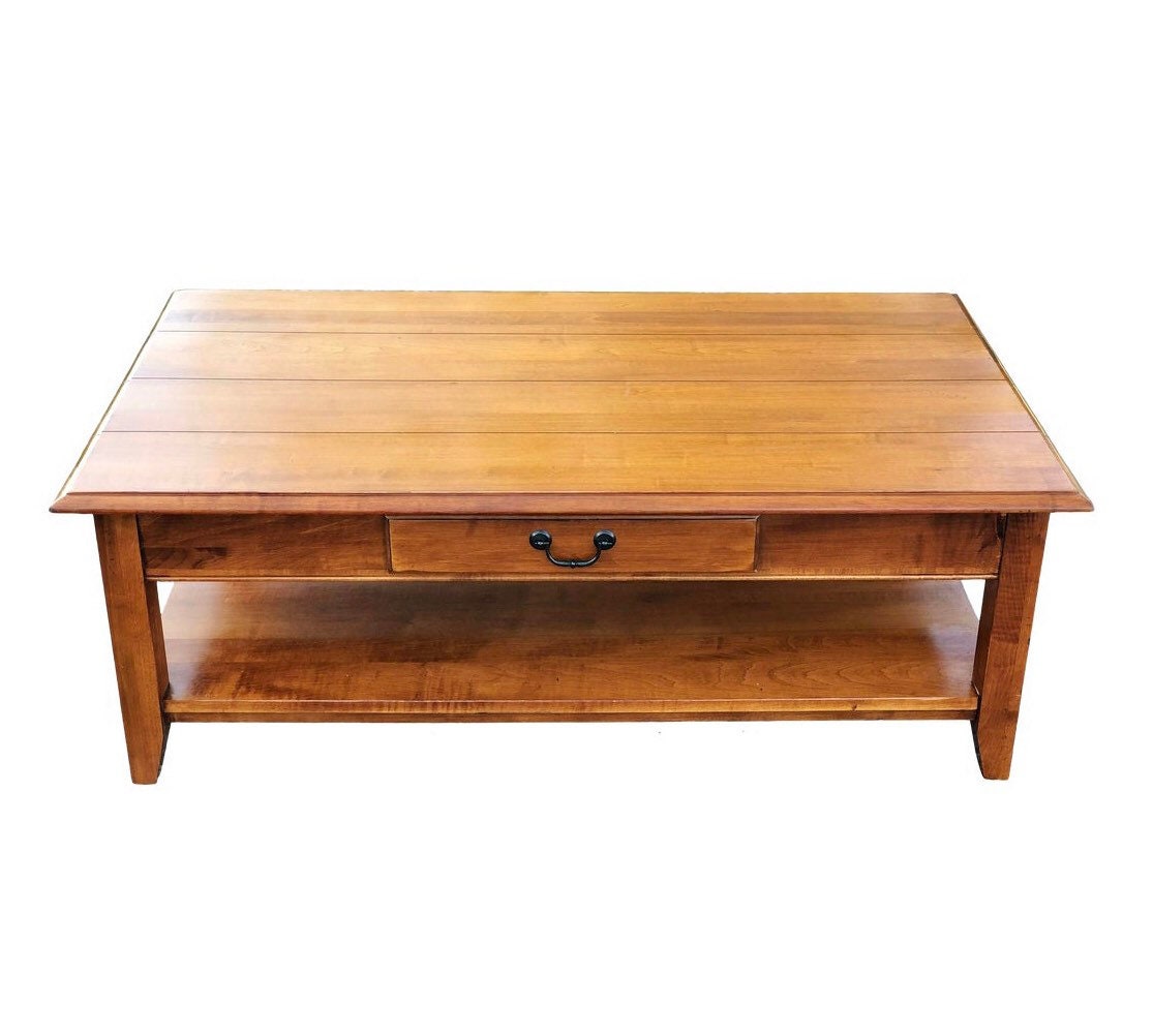 Ethan Allen Country Crossings Maple Coffee Table Etsy