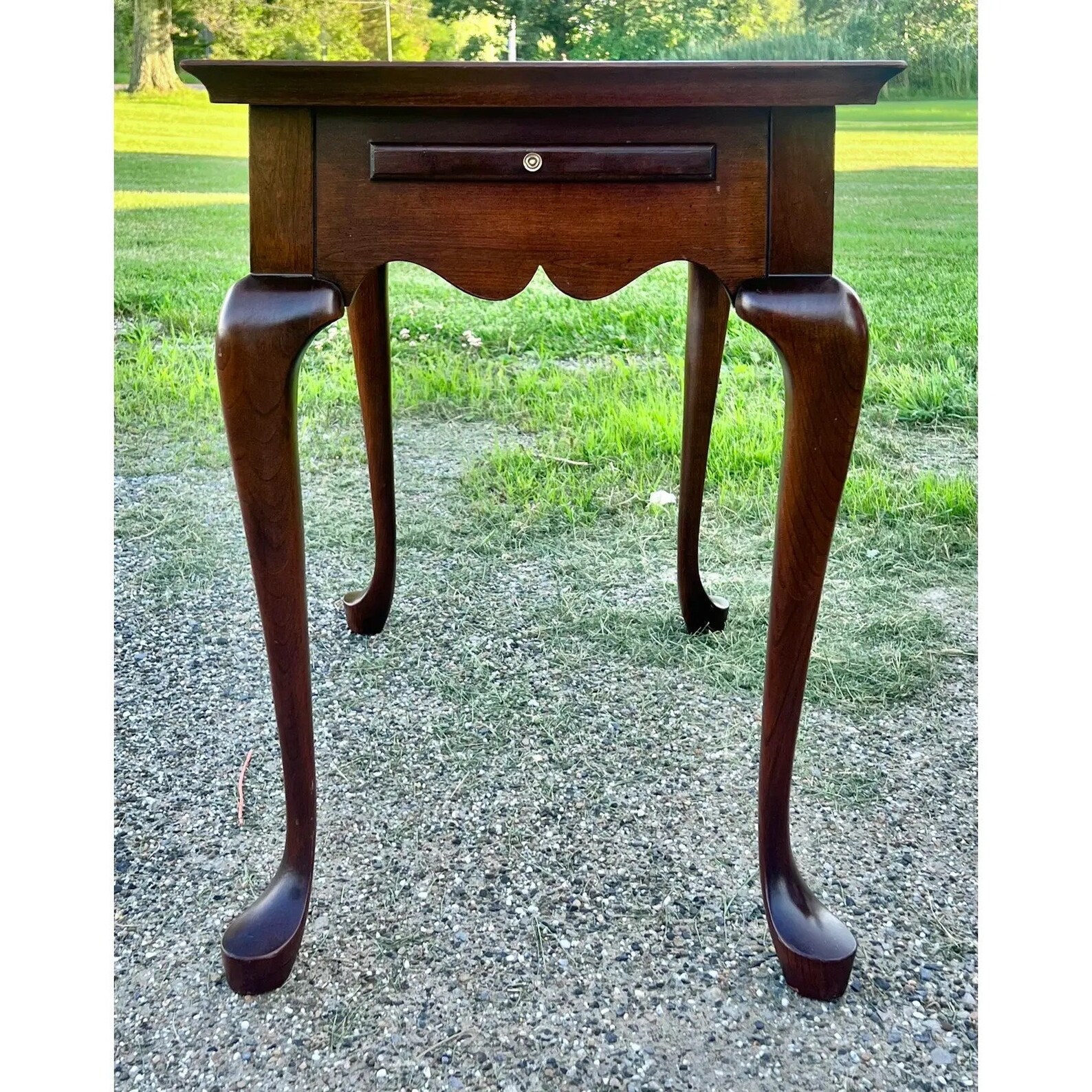 Pennsylvania House Cherry Queen Anne Tea Table Etsy