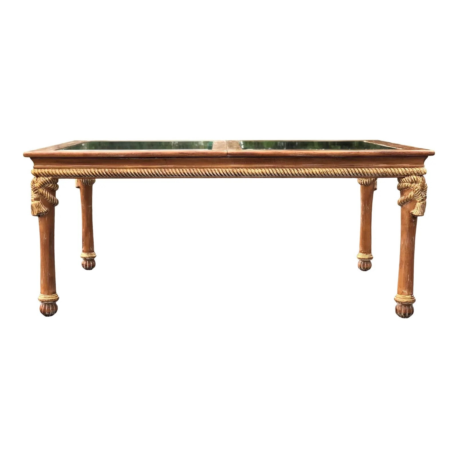 Whimsical Glass and Wood Dining Room Extension Table Etsy