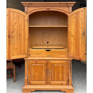 Made in Spain Carved Pine Armoire image 7