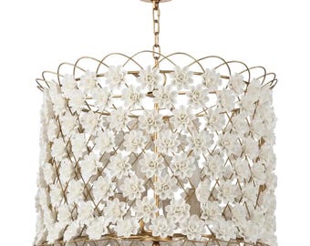 Regina Andrew Alice Porcelain Flower Embellished Chandelier