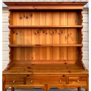 Ethan Allen Pine Farmhouse Open Top Hutch image 4