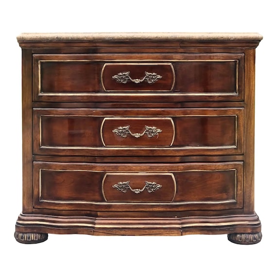 Drexel Heritage Hampshire Three Drawer Stone Top Commode - Etsy