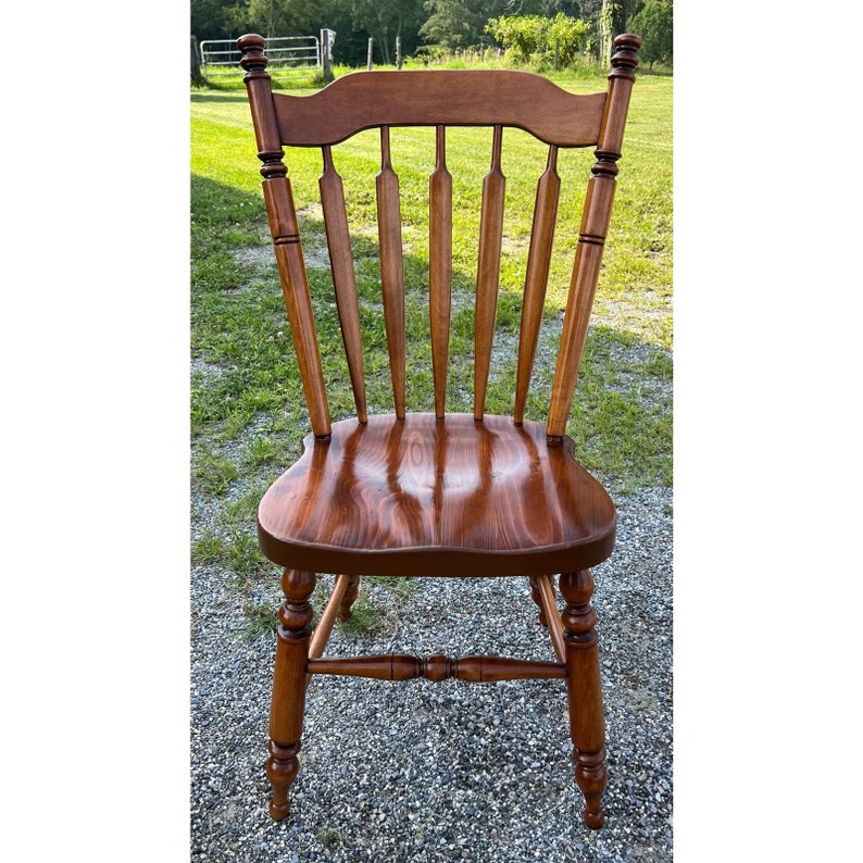 Vintage 1950s Heywood Wakefield Maple Arrowback Windsor Dining Chairs Set of 6 image 7