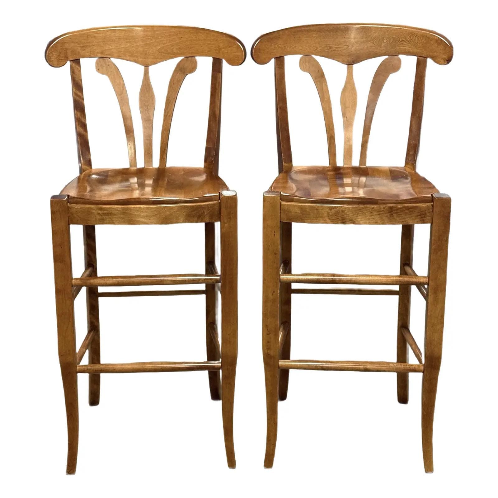 Nichols and Stone Birch Country Farmhouse Barstools - A Pair - Etsy