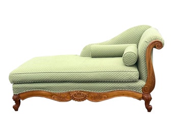 Cox Manufacturing Company Carved French Chaise Lounge