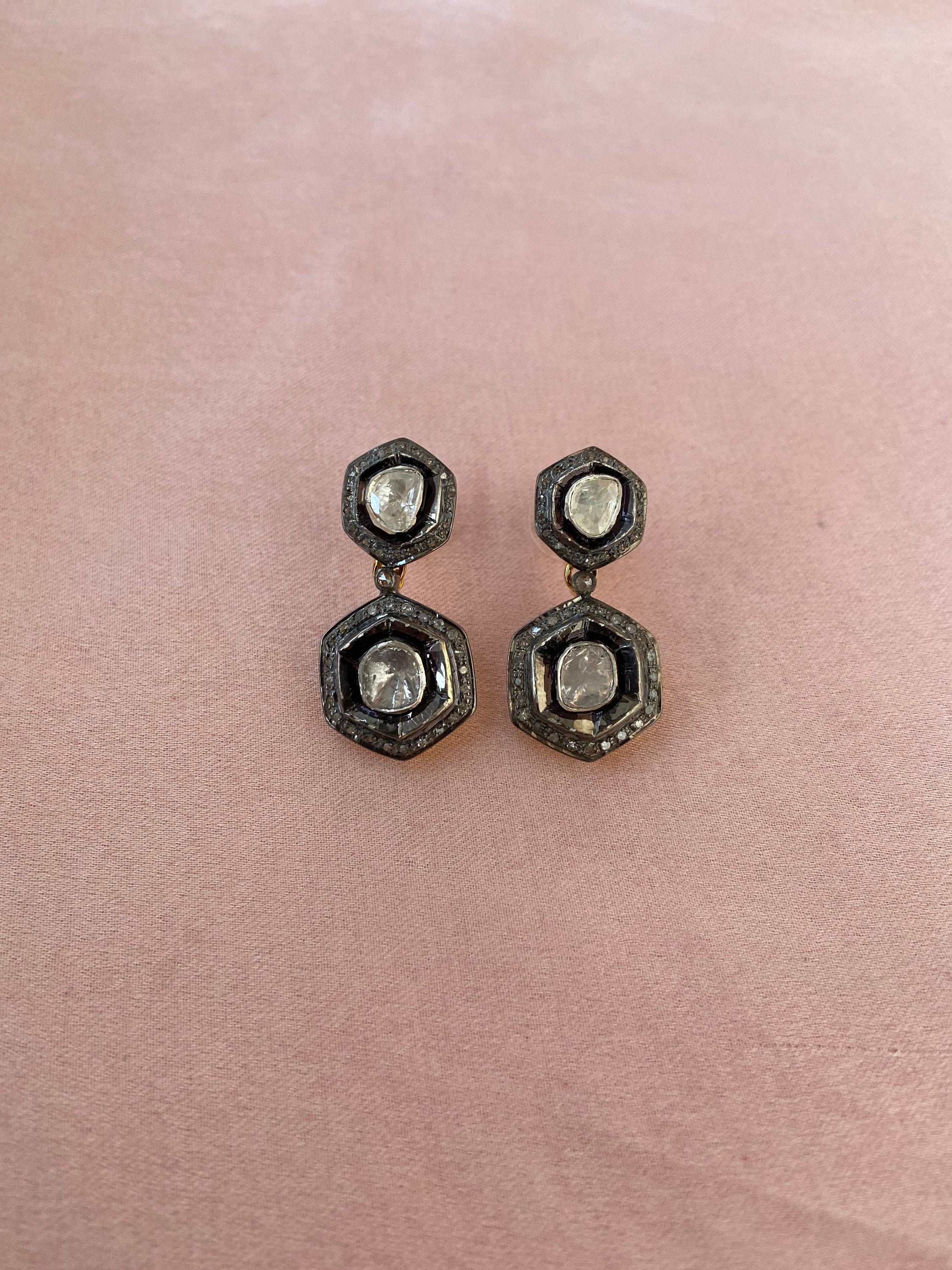 Victorian Earrings in 925 silver Etsy