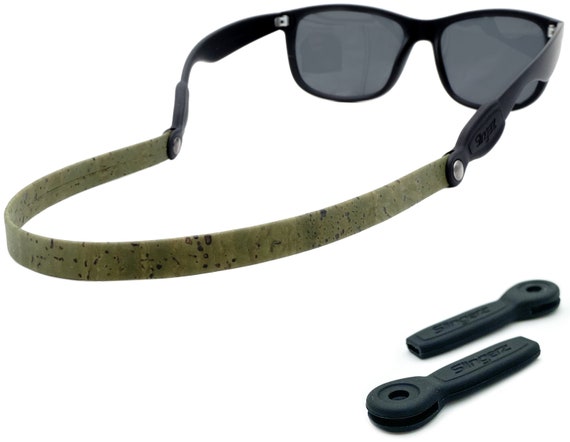 Cork Leather Sunglass Strap / 2 Sizes Incl / Sunglasses Retainer