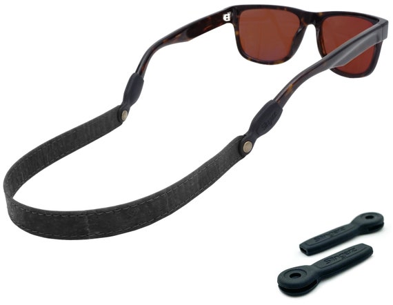 Premium Cork Leather Wide Sunglass Strap Comfortable Stylish SLINGERZ Glasses  Straps & Eyeglass Chains Fits All Men Women Eyewear 