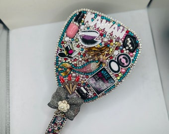 Bling hand mirror