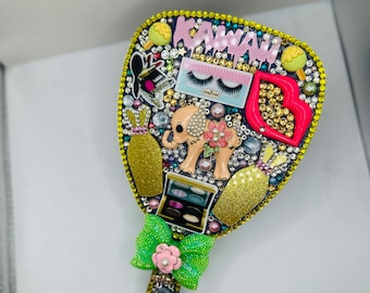 Bling hand mirror