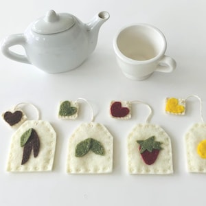 Tea Bags Felted Play Food