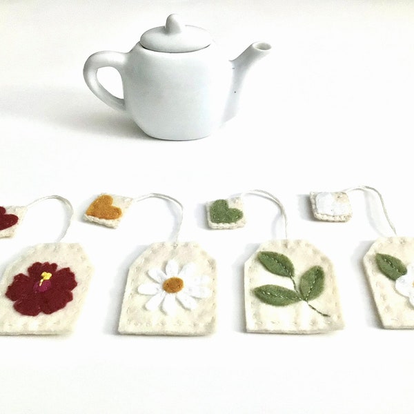 Tea Bags Felted Play Food