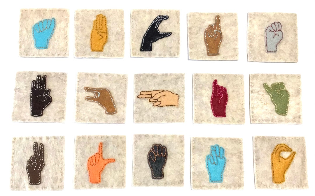 Asl Alphabet Cards Etsy