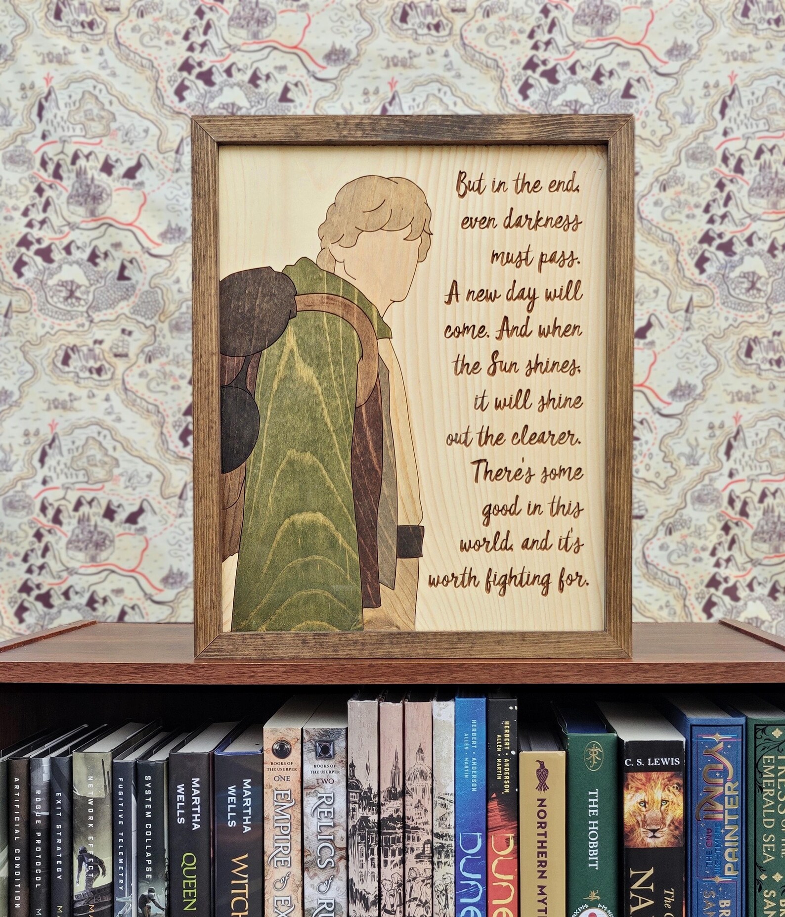 Lord of the Rings Handmade Wooden Wall Art: Samwise Sam Gamgee ...