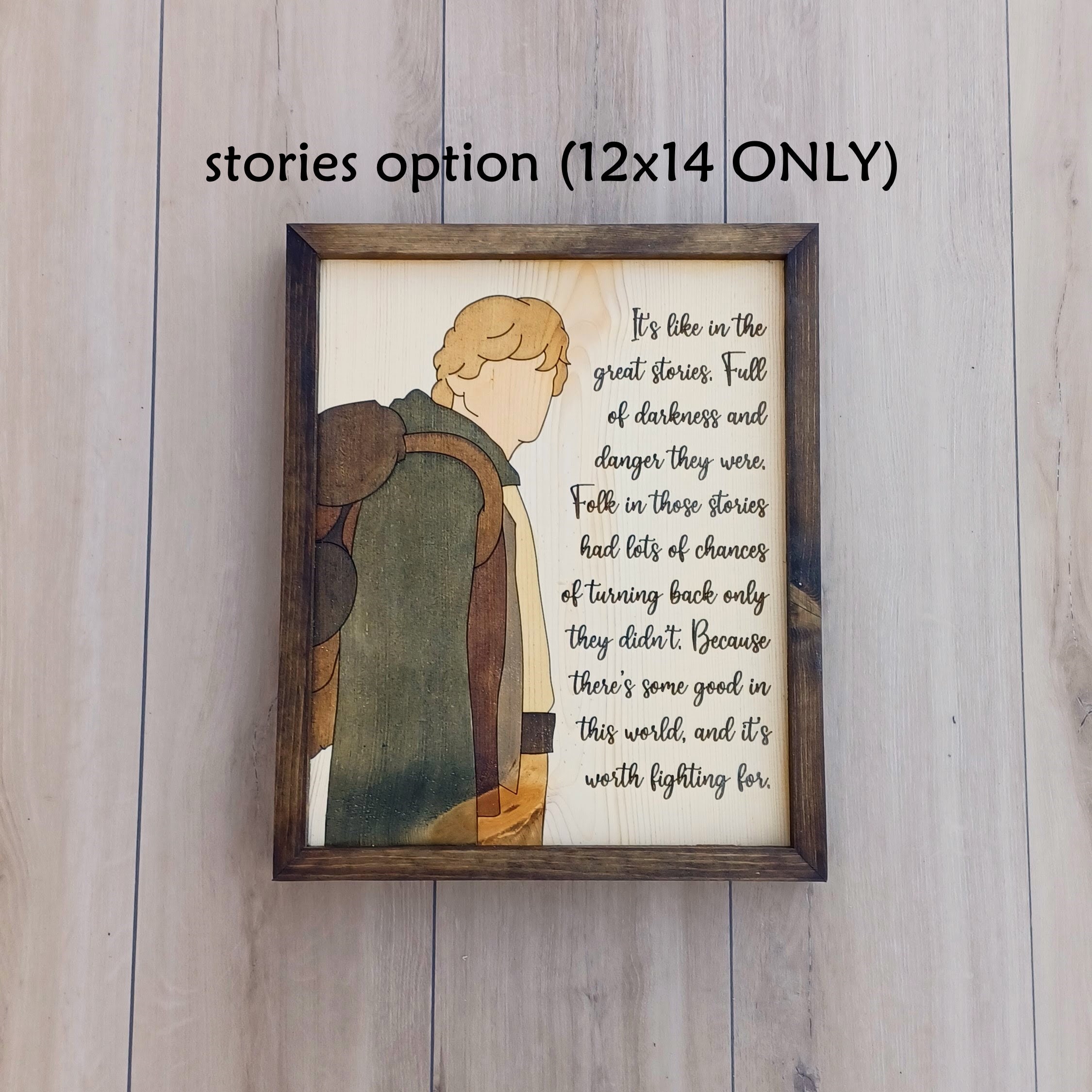 Lord of the Rings Handmade Wooden Wall Art: Samwise Sam Gamgee ...