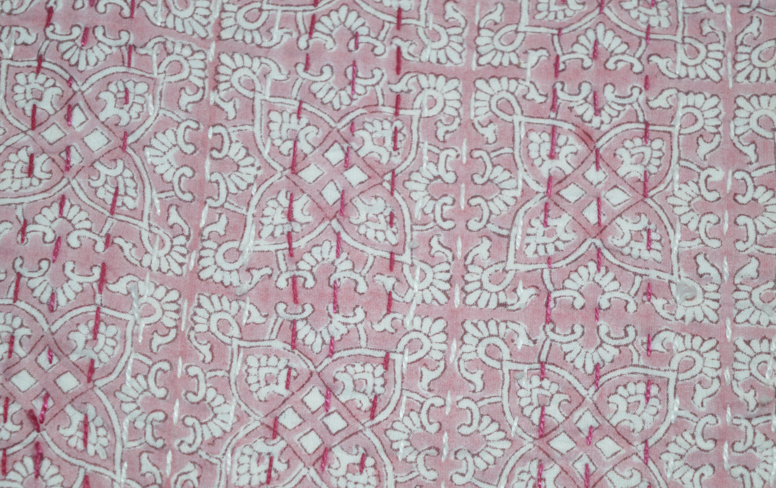 Indian Handmade Kantha Quilt Kantha Bedcover Floral kantha | Etsy
