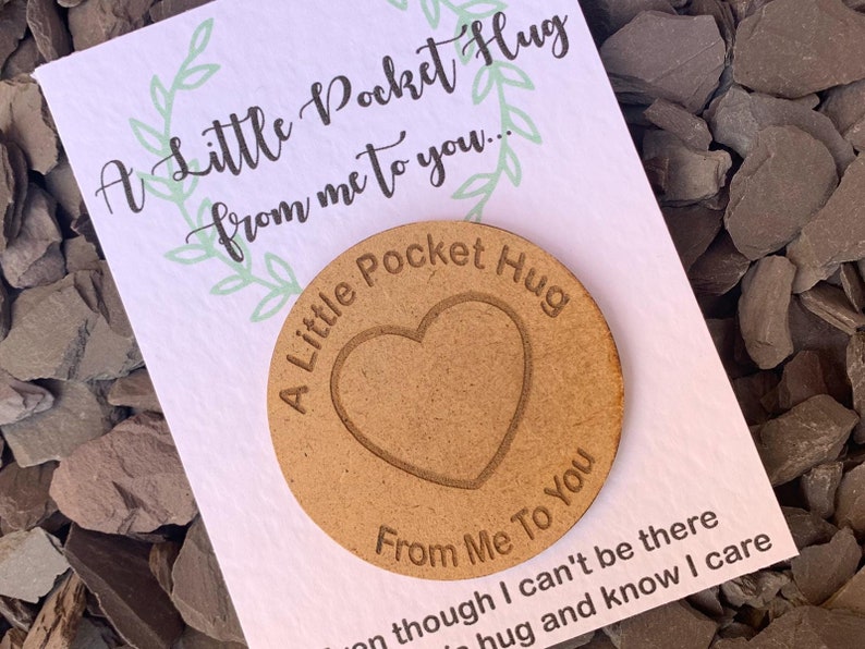 Pocket hug friends pocket hug wooden pocket hug isolation etsy