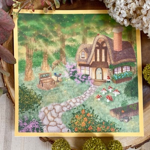 Whimsical Cottage Art Print