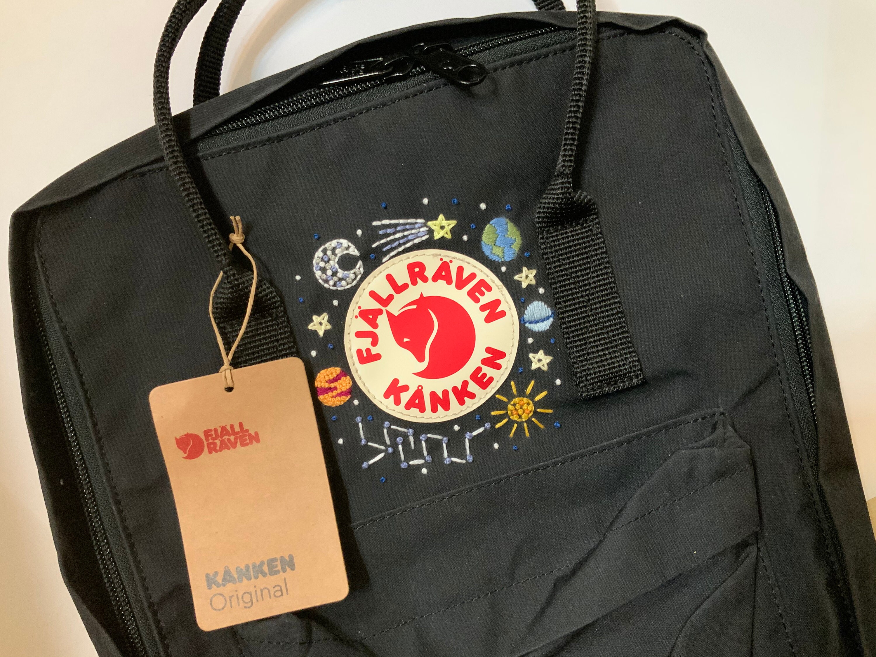 Embroidered Kanken Backpack Fjallraven Kanken Hand Etsy