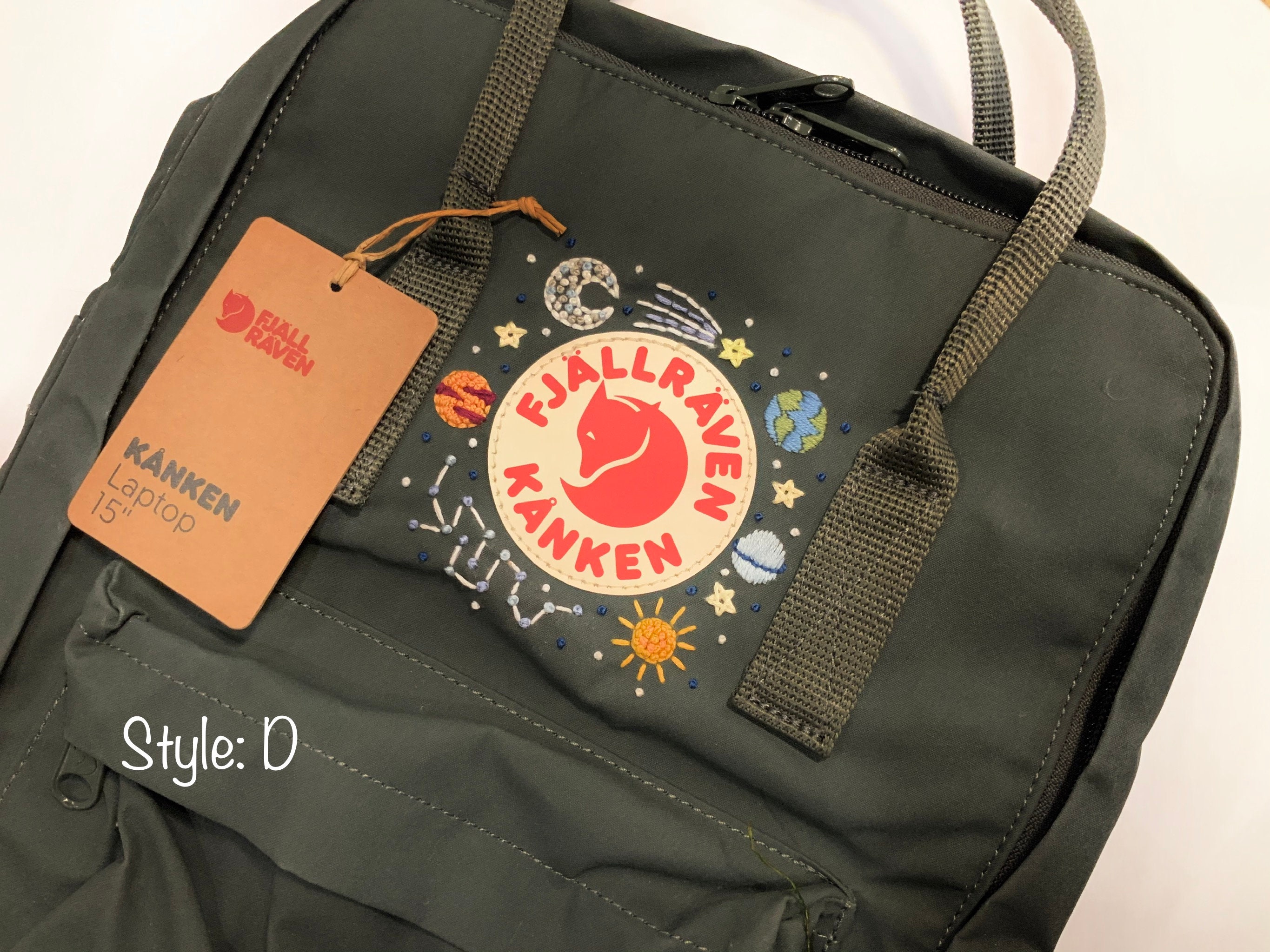 Embroidered Kanken Backpack Fjallraven Kanken Hand Etsy