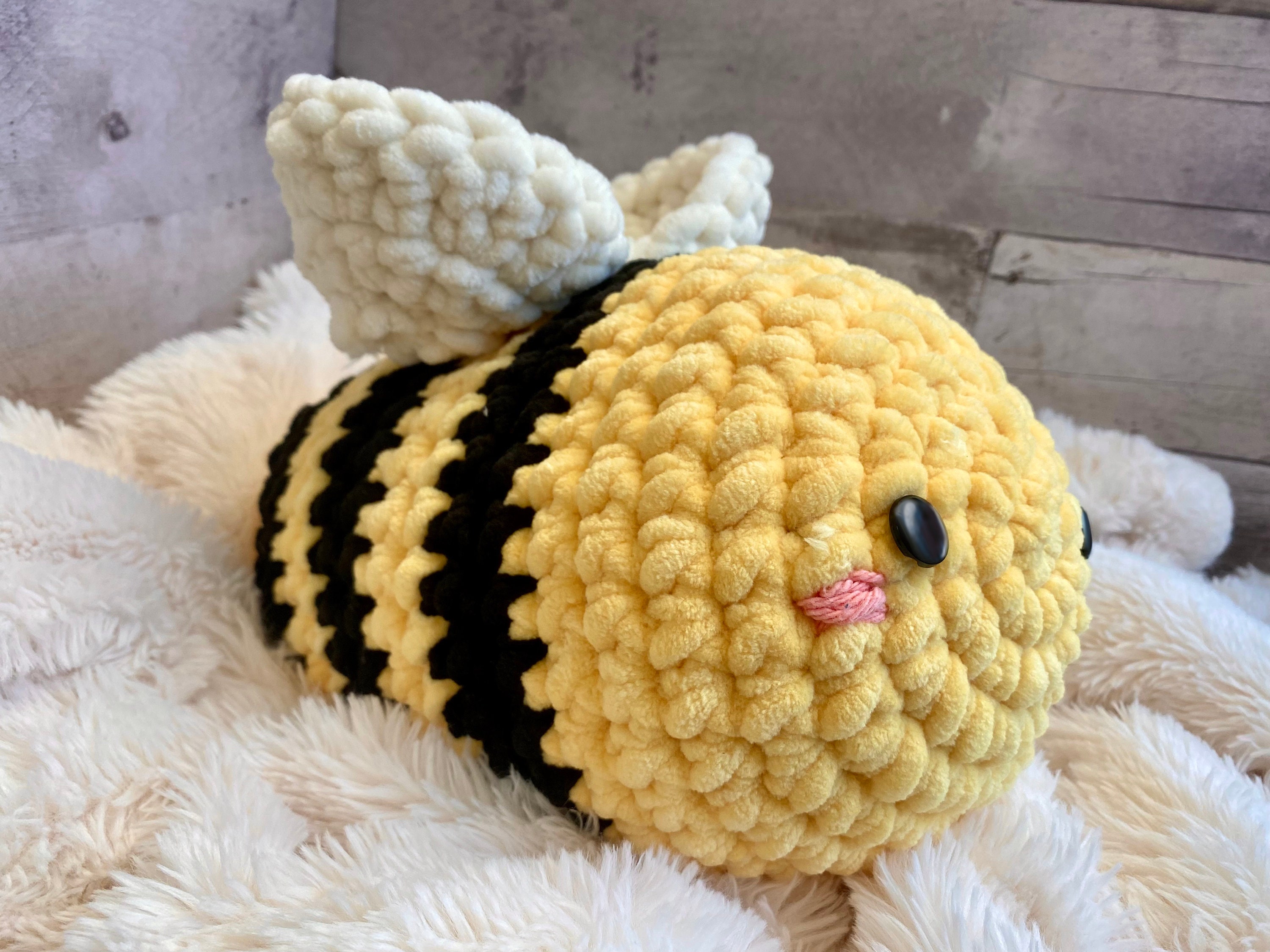 Ms. Busy Bumblebee | Jumbo Handmade Crochet Plushie | Ultra Soft - Etsy