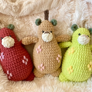 Pear Bear | Handmade Crochet Plushie | Ultra soft