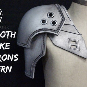 Sephiroth Remake Pauldron Pattern, Sephiroth Cosplay, Cosplay Pattern, Sephiroth Pauldrons, Cosplay SVG, Sephiroth Remake