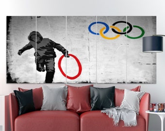 Banksy Olympic Ring Etsy