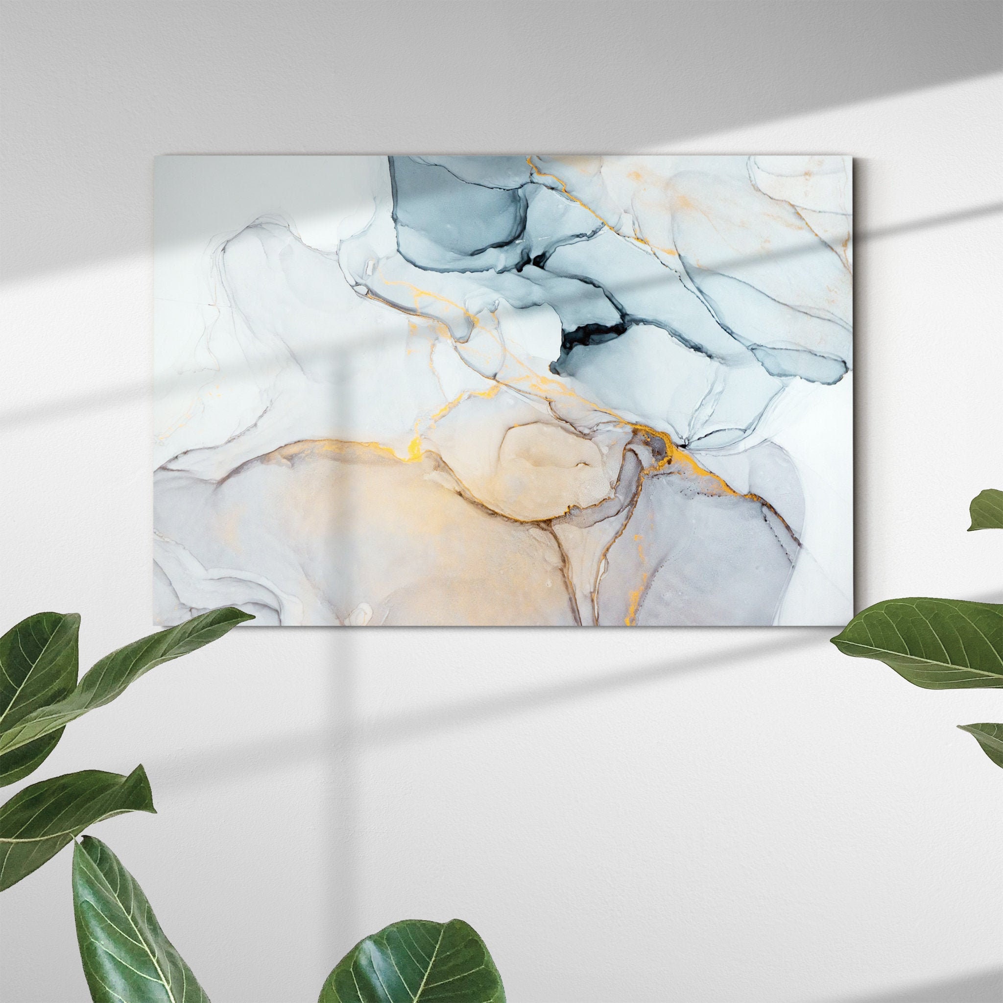 Marbre Gris - Tender Art & Large Marble Canvas de Toile Surdimensionnée Beautiful Abstract Décor Mur