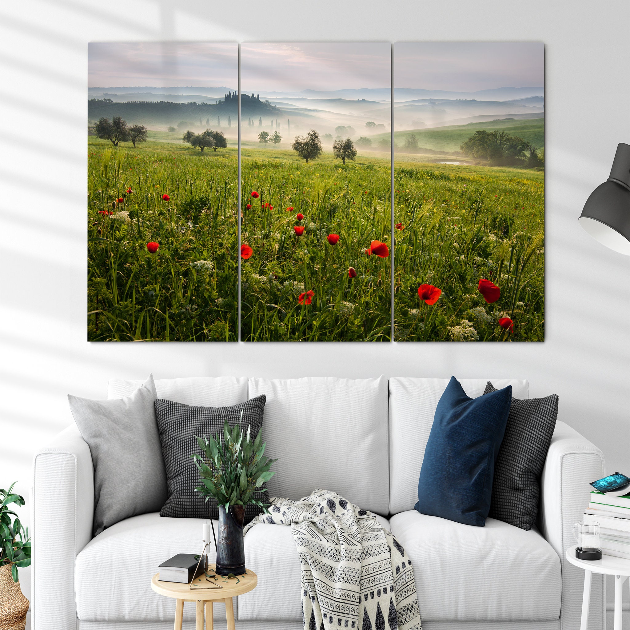 Printemps Toscan Art Mural sur Toile - Art Nature Fleuri