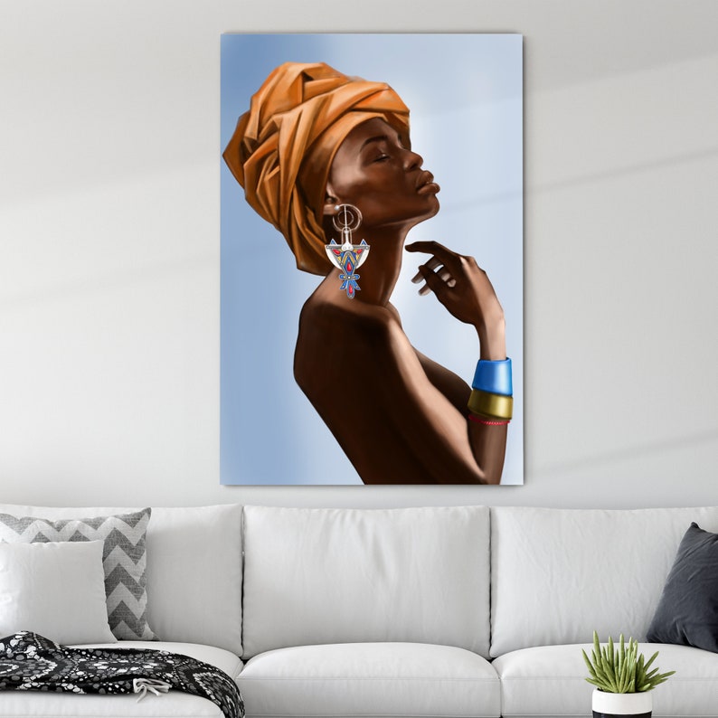African Queen African Wall Art for Living Room Feminist Etsy