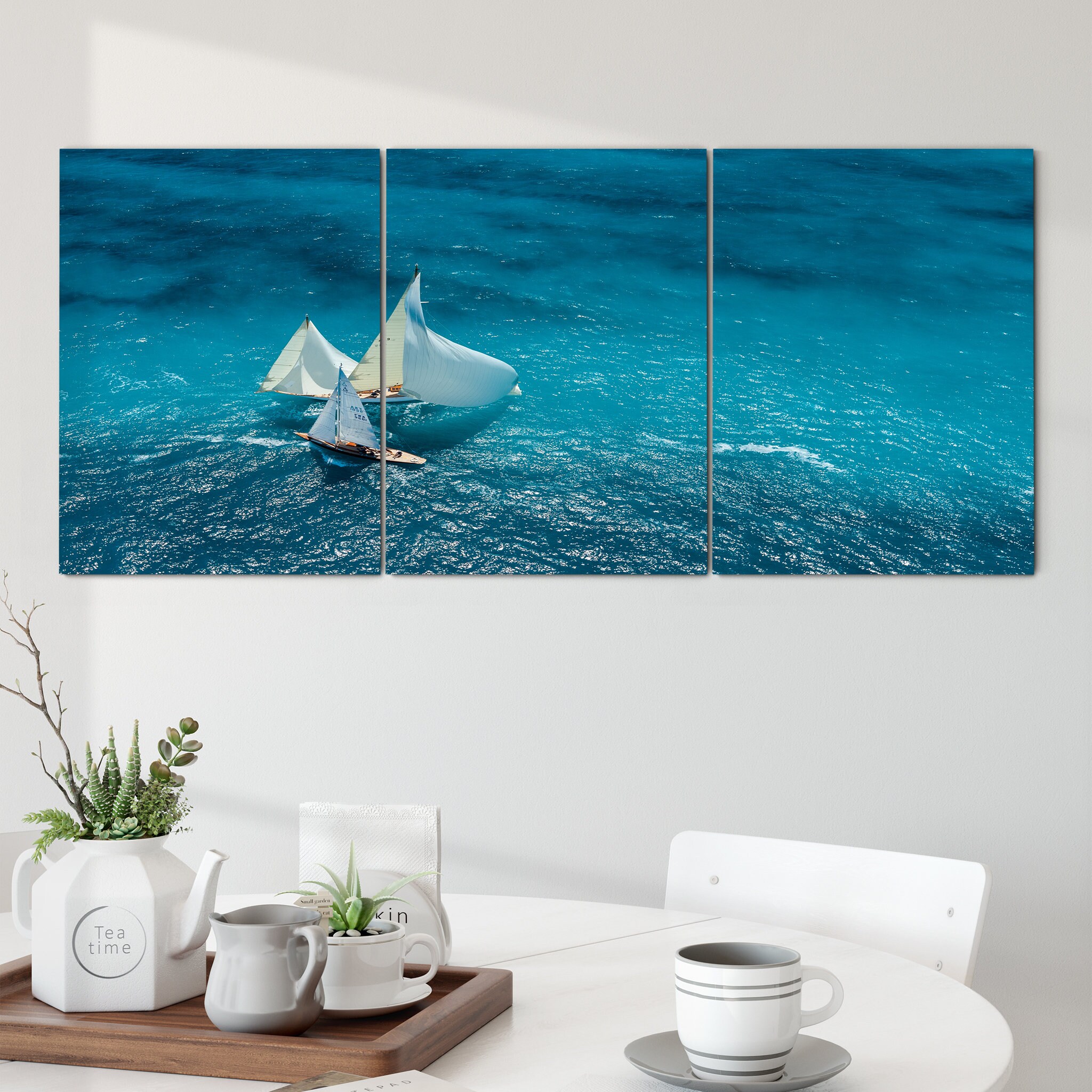 Croisement Bleu - Photographie de Navires Mers