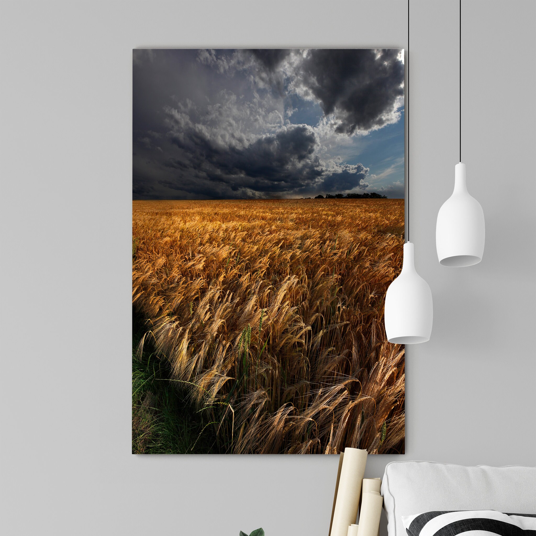 Le Macditerranace Canvas Wall Art - Encadré Coastal Décor