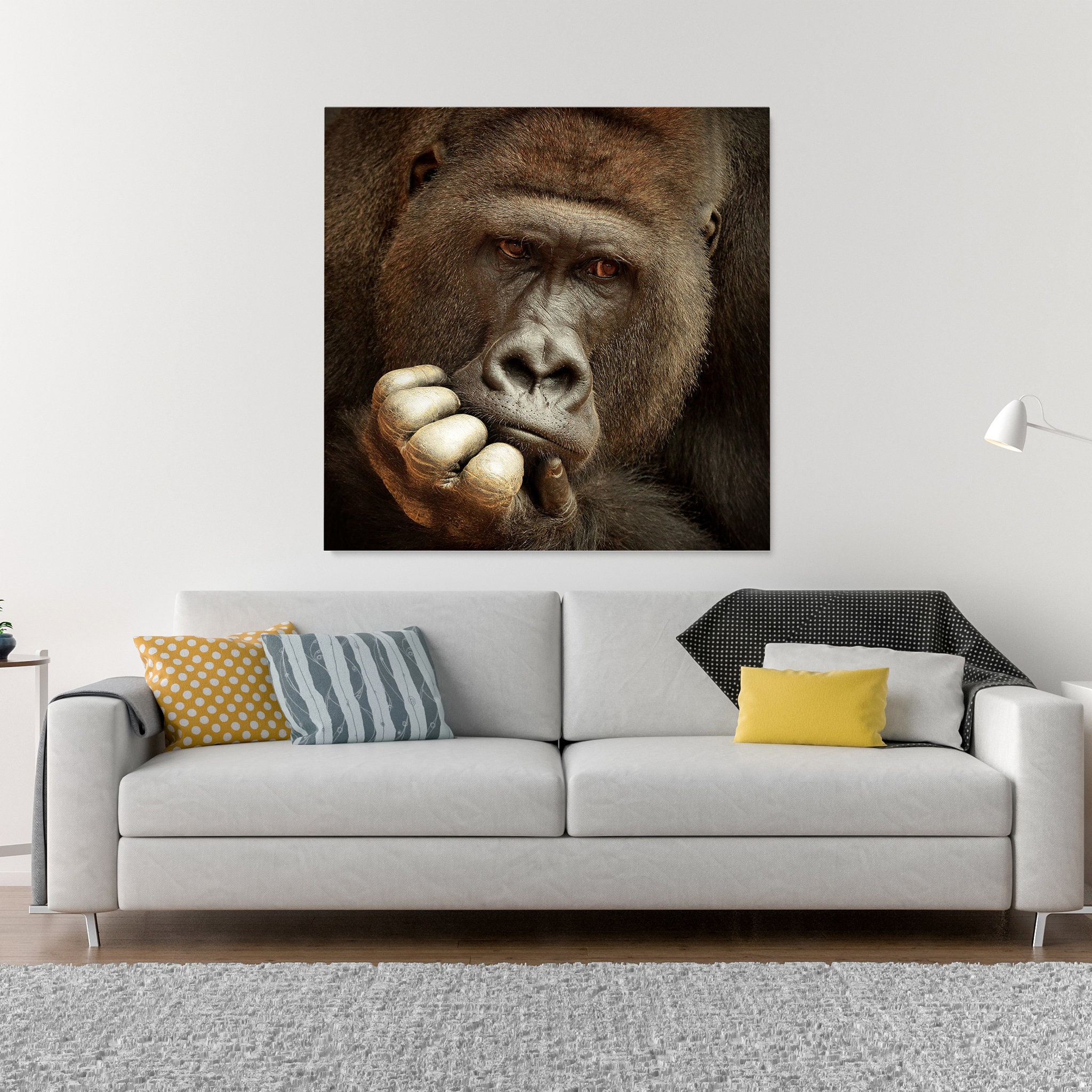 Sense Of Life Art Mural sur Toile - Animalier Photographie de Chimpanzé