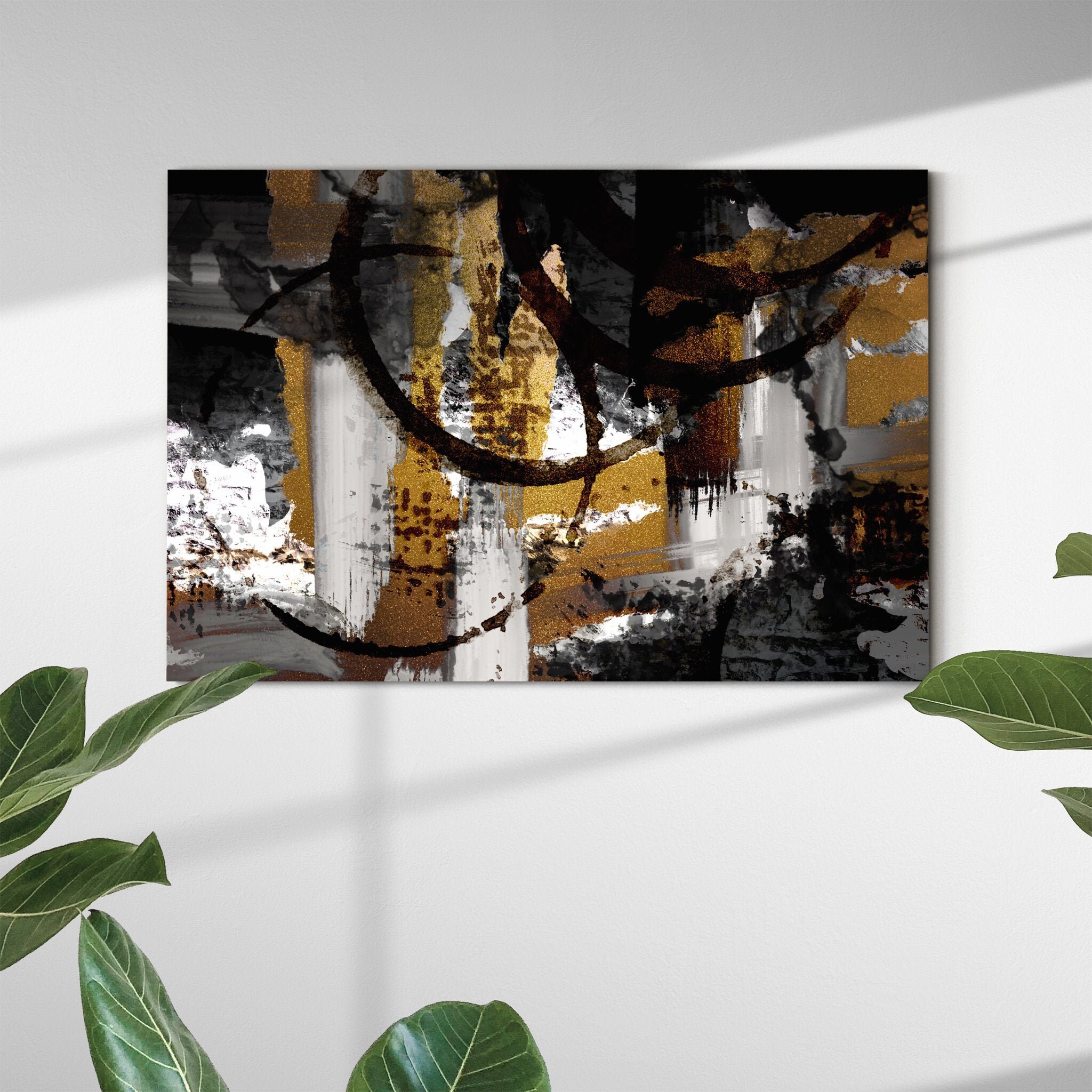 Vue Pétillante - Impression Abstraite de Peinture, Art Moderne, Abstrait Mur, Peinture et Moderne Mu