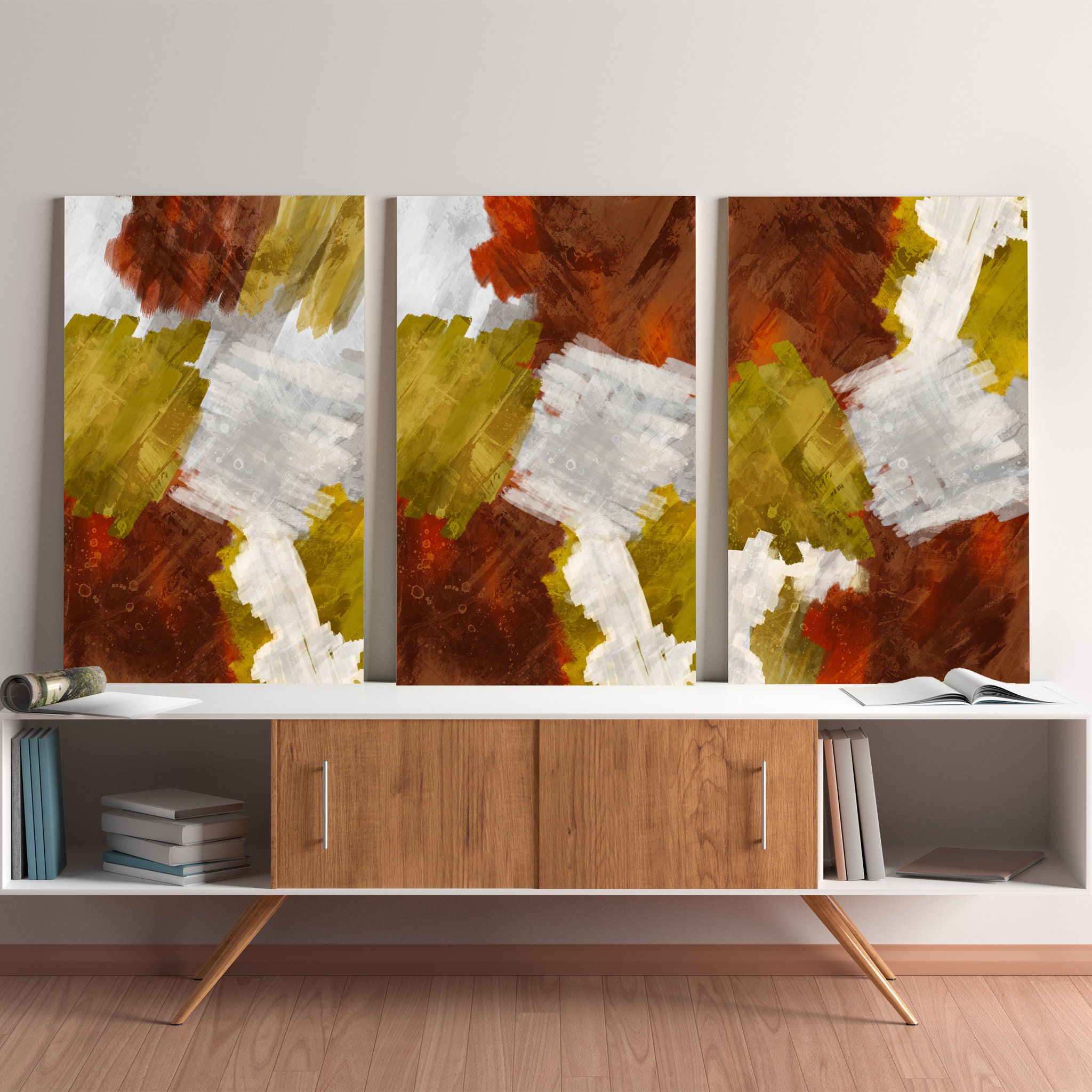 Courage Pétillant - Toile Abstraite d'art Mural et Grand Art de Toile Pour Le Salon Estampes Surdime