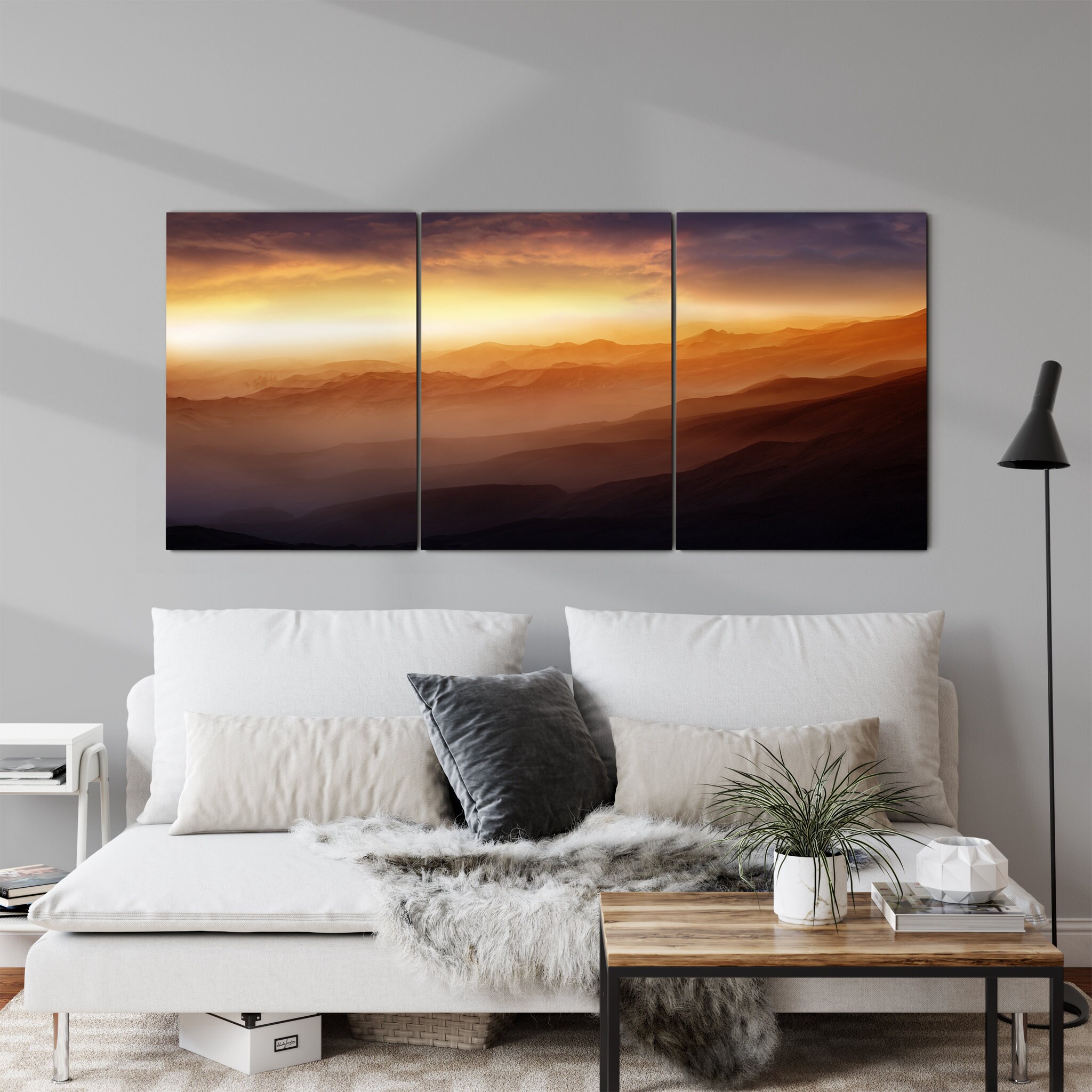 Dreams Canvas Art Mural - Sunset Skyline Canvas
