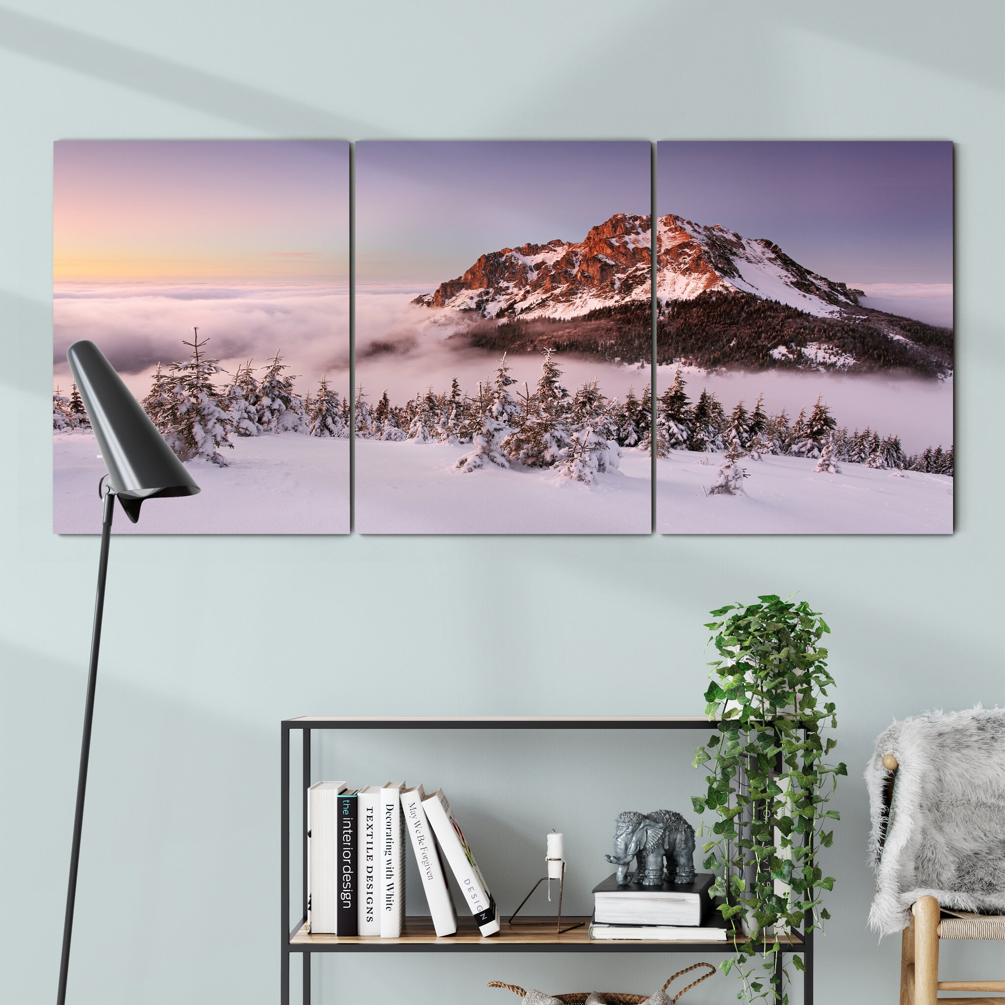 Rozsutec Peak Canvas Wall Art - Cliff Mountain Art