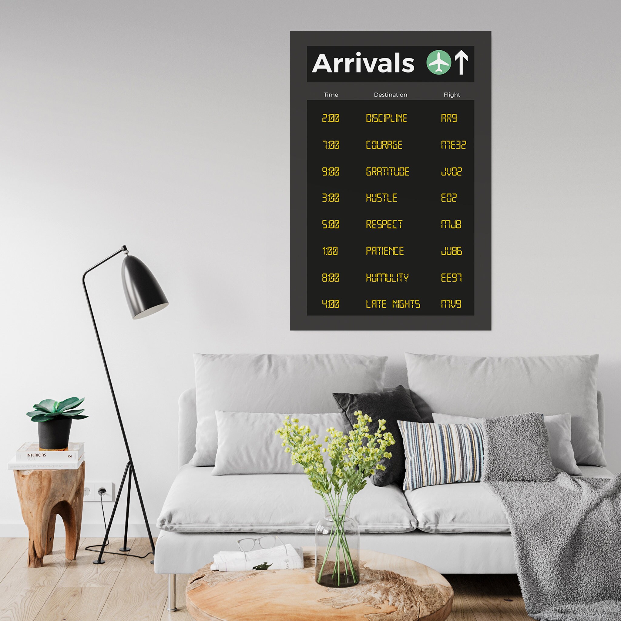 Arrivée - Art Mural Motivationnel Inspirant Pour Le Bureau Cadeau Entrepreneur, Collègue Femme et Ho