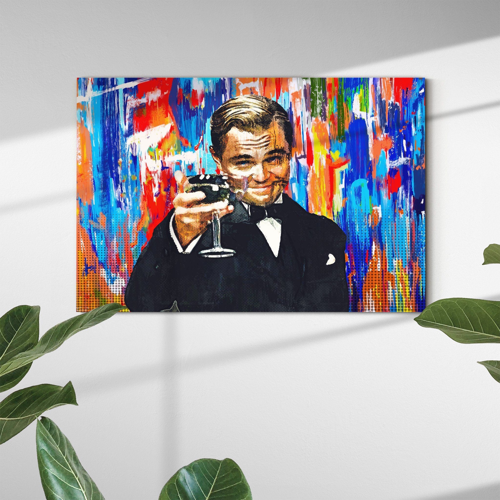 Wolf Of Wall Street & Gatsby Canvases - Impression de Toile Motivationnelle Art Mural Parfait Pour L