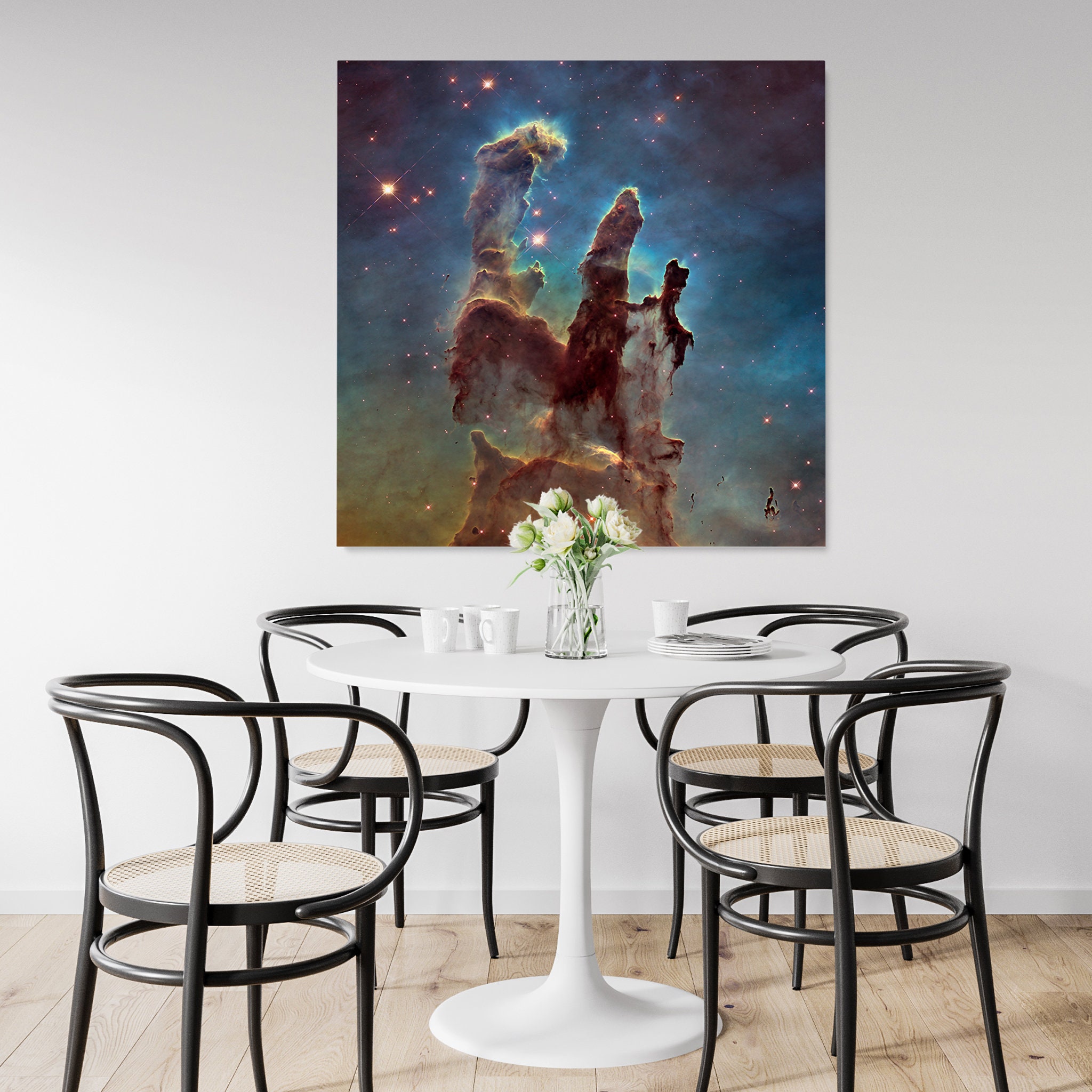 Télescope Hubble Piliers de La Création Eagle Nebula M16 Canvas Art Print